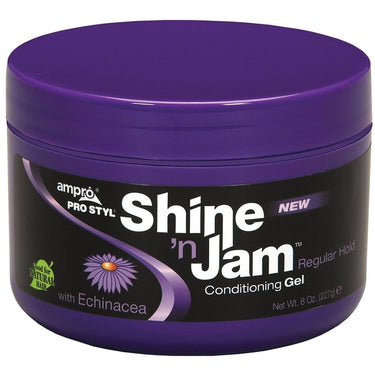 Shine 'n Jam Conditioning Gel – Regular Hold with Echinacea (8 oz) - ANNS BEAUTY SUPPLY